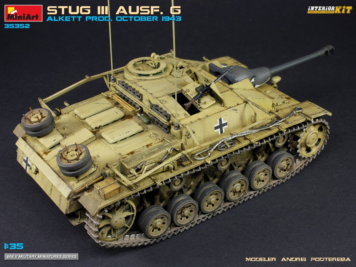 MiniArt 35352, EAN 5905937497358: 1:35 Dt. StuG III Ausf. G Prod 1943 Alkett Prod 1943
