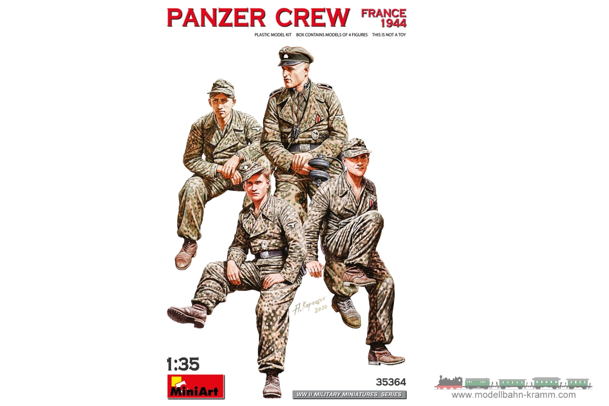 MiniArt 35364, EAN 5905090346159: 1:35 Bausatz, Panzer Crew France 1944