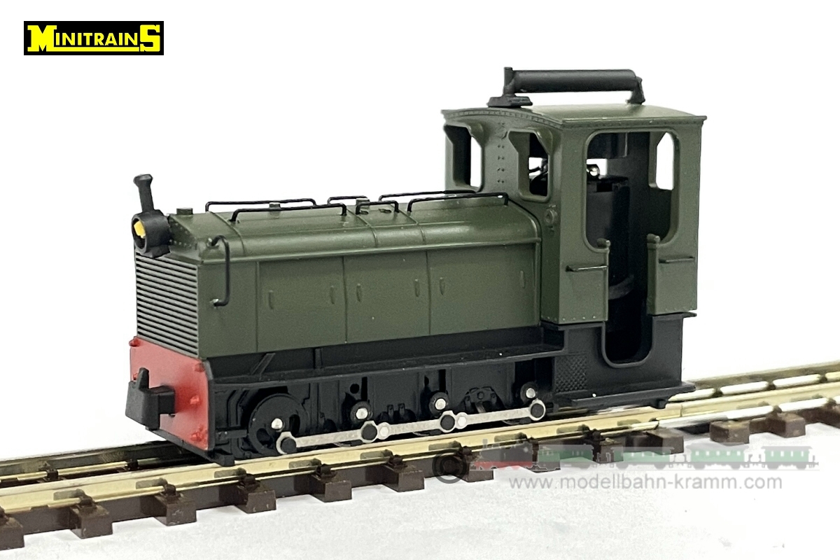 Minitrains 1052, EAN 4250906410526: H0e Diesellok Locotracteur grün