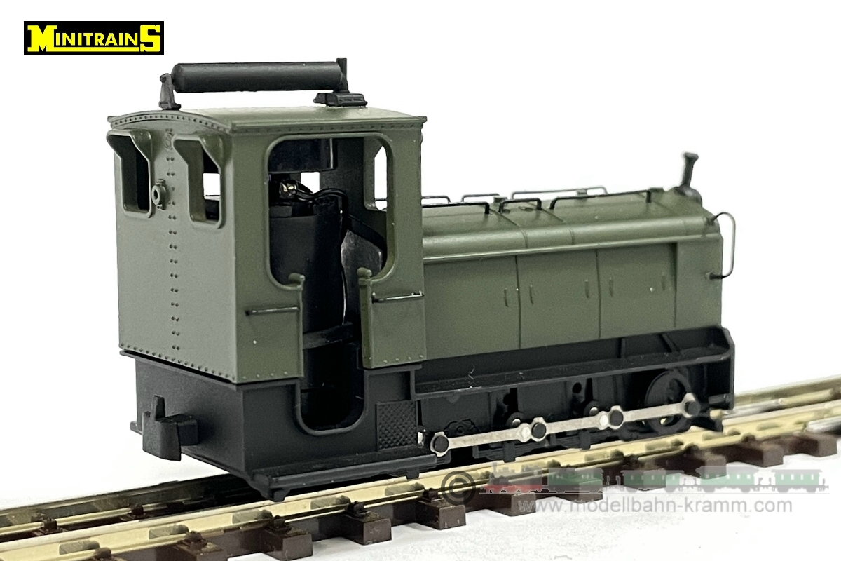 Minitrains 1052, EAN 4250906410526: H0e Diesellok Locotracteur grün