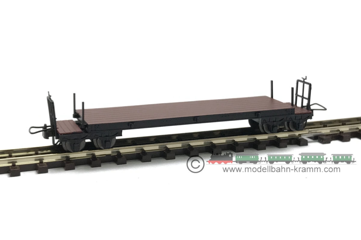 Minitrains 5138, EAN 4250906451383: H0e Flachwagen braun Heeresfeldbahn