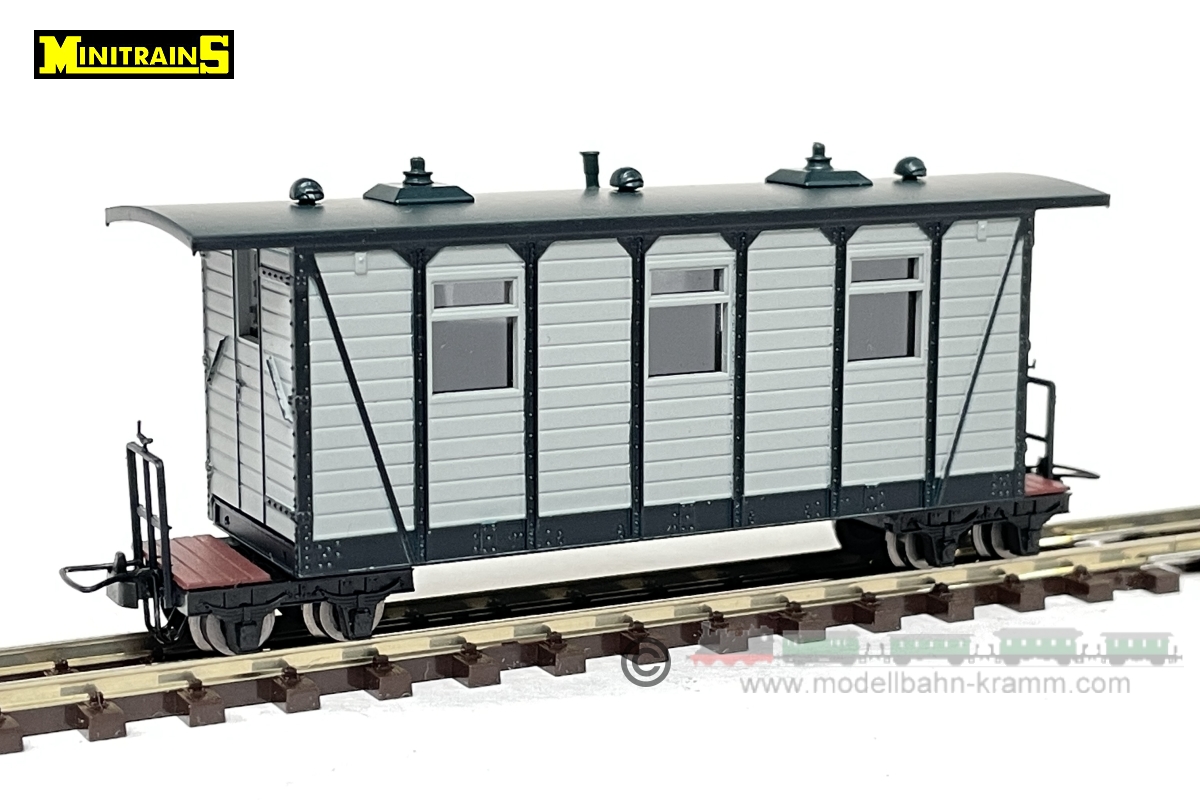 Minitrains 5146, EAN 4250906451468: H0e HFB Personenwagen, grau