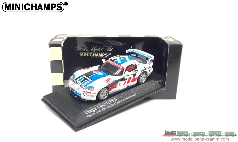 MiniChamps 400021477, EAN 4012138043632: Viper GTSR Dayt.2002