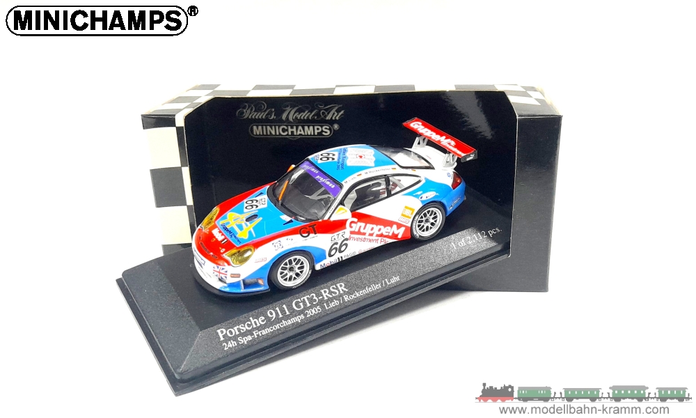 MiniChamps 400056466, EAN 4012138067219: Porsche911 GT3 Cup 24h Spa 05