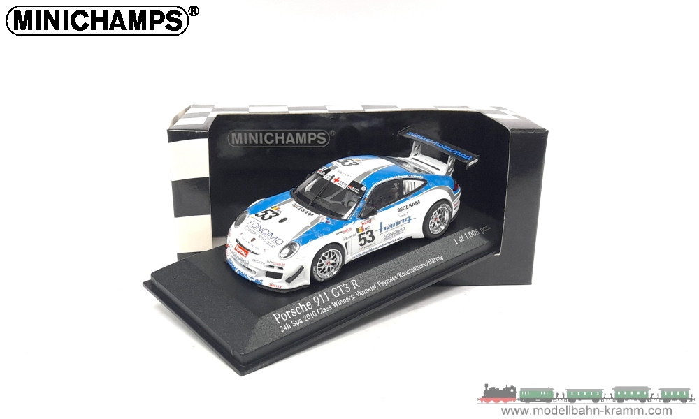 MiniChamps 400108953, EAN 4012138106840: Porsche 911 GT3R Class Winner