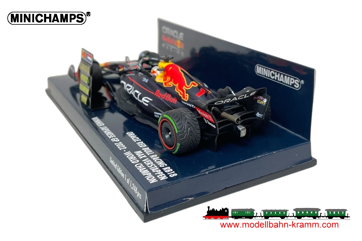 MiniChamps 410221801, EAN 4012138766648: NEU 1:43 Red Bull Racing RB18 Max Verstappen