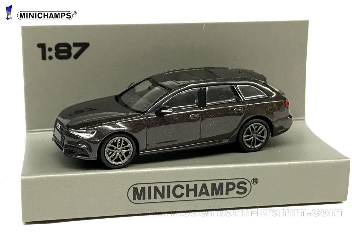 MiniChamps 870018111, EAN 4012138157156: Audi A6 Avant 2018 braunmet.