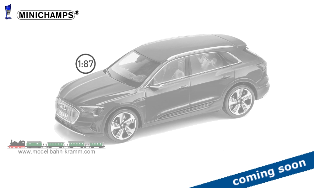MiniChamps 870018220, EAN 2000075262981: 1:87 Audi e-tron 2020 blau-metallic