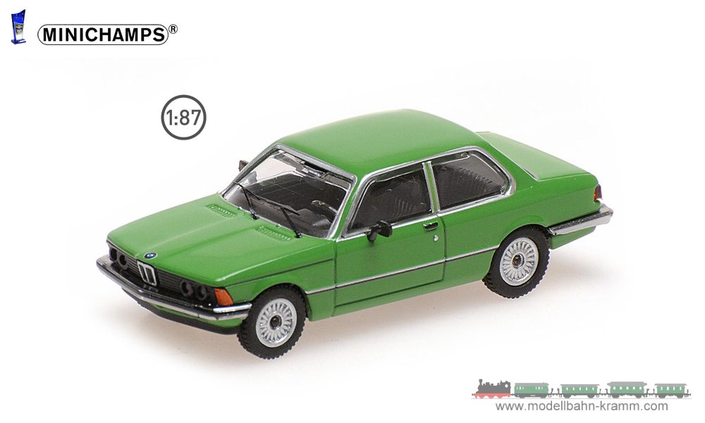 MiniChamps 870020002, EAN 4012138755031: BMW 323I (E21) 1975 grün