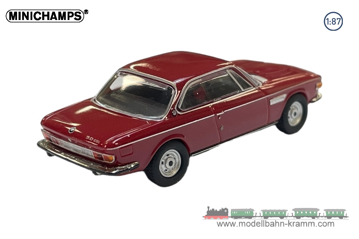 MiniChamps 870020022, EAN 4012138754959: H0/1:87 BMW 3.0 CSI 1971 dunkelrotmetallic
