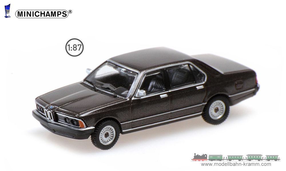 MiniChamps 870020404, EAN 4012138755000: BMW 733I (E23) 1977 braunmet.