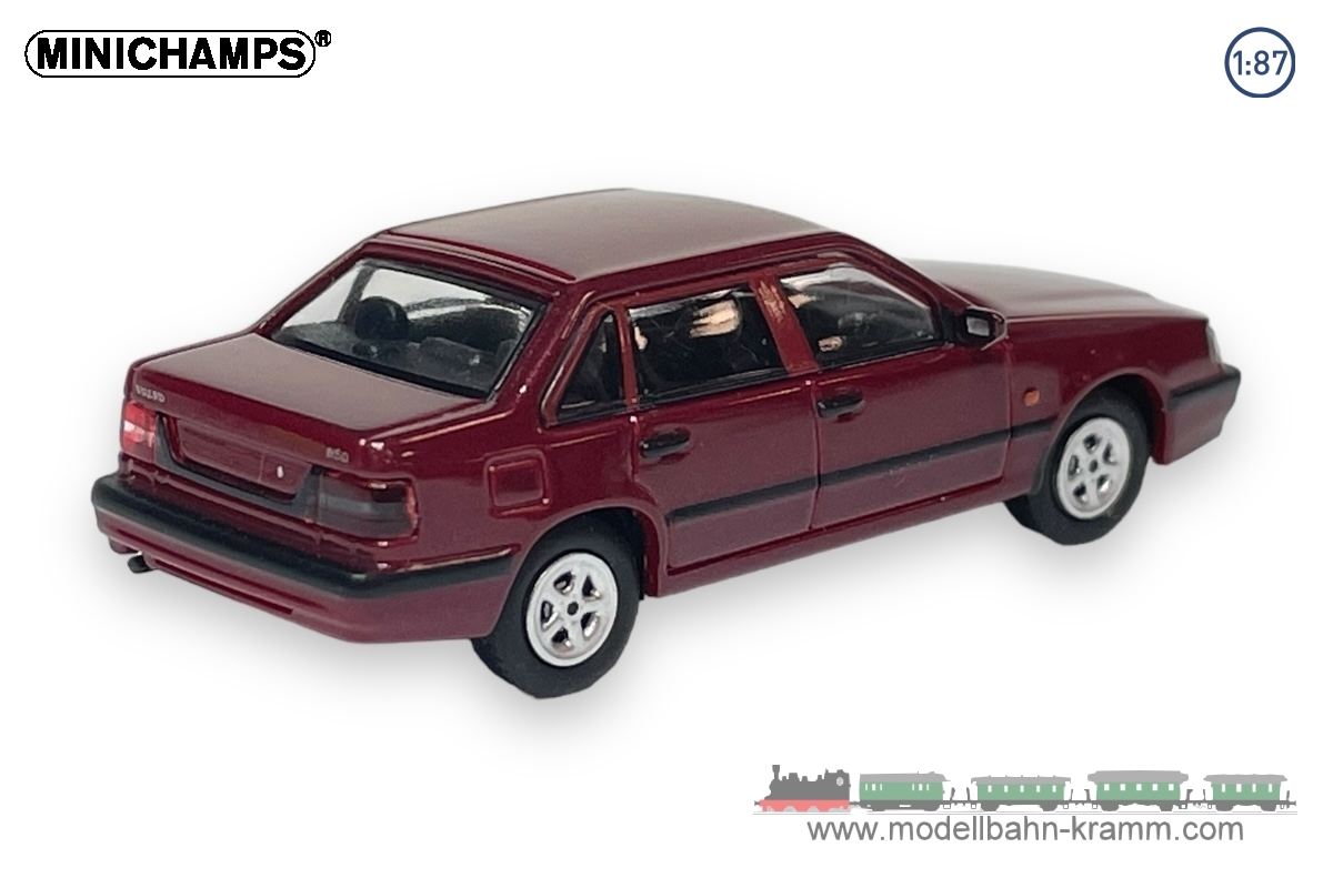 MiniChamps 870171100, EAN 4012138755604: H0/1:87 Volvo 850 Limousine rotmetallic 1994