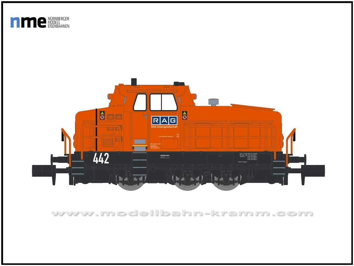NME Nürnberger Modell-Eisenbahn 123500, EAN 4251921800040: N digital Rangierdiesellok DHG 500 C