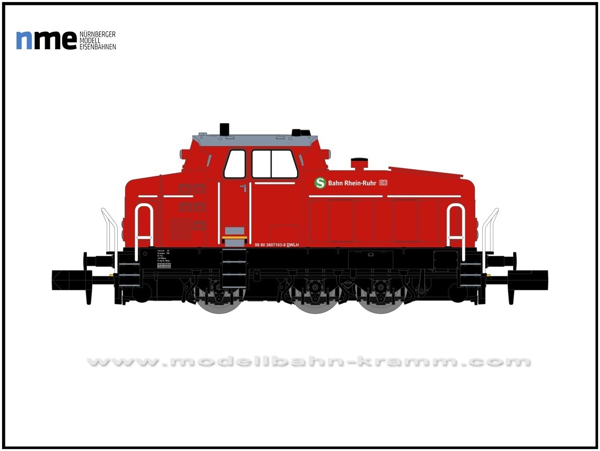 NME Nürnberger Modell-Eisenbahn 123602, EAN 4251921800057: N digital Rangierdiesellok DHG 700 C