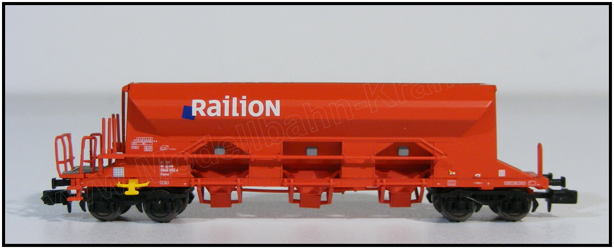 NME Nürnberger Modell-Eisenbahn 202607, EAN 4260365910604: N Kies/Schotterwagen DB Railion