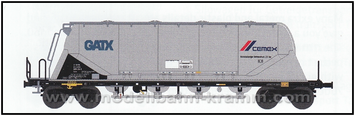 NME Nürnberger Modell-Eisenbahn 203618, EAN 4260365912998: N Zementsilowagen GATX-cemex