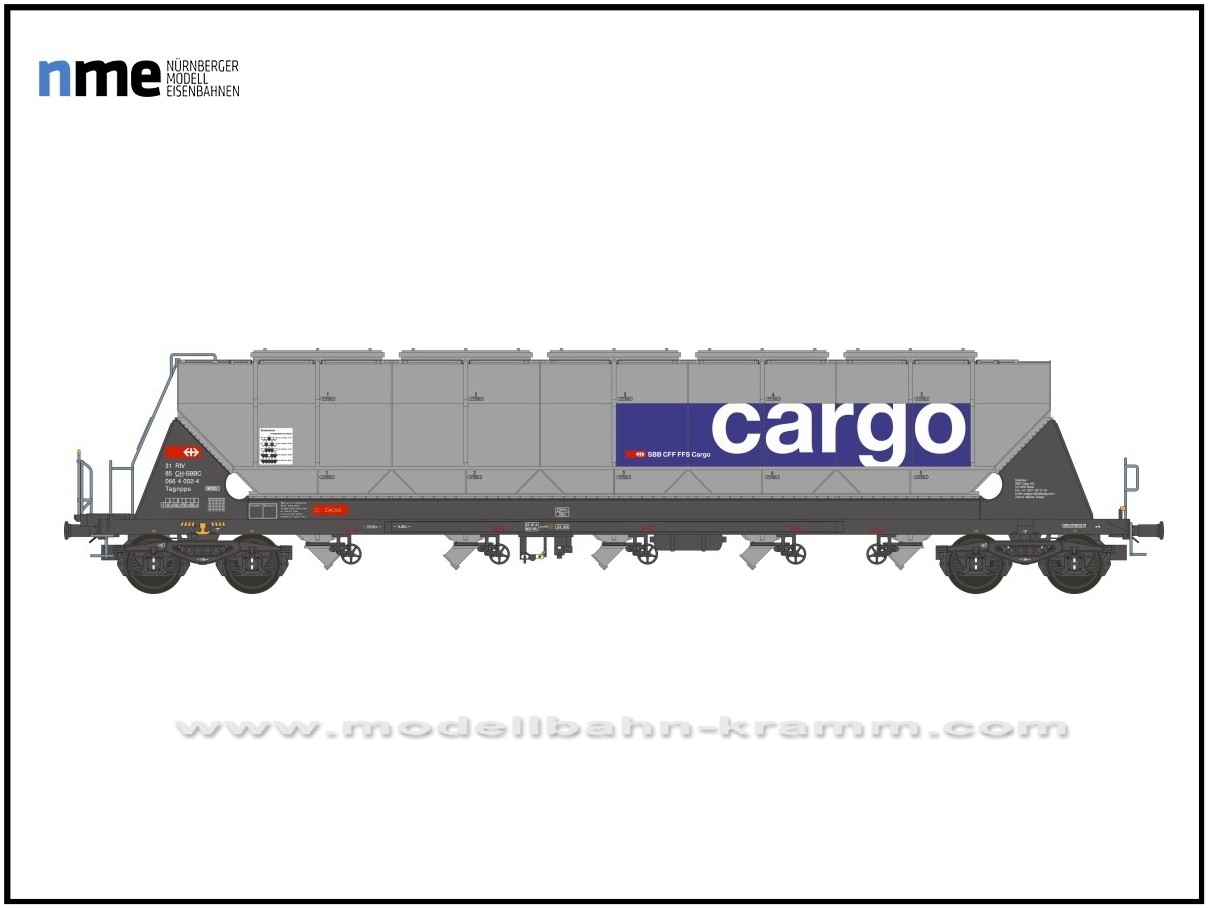 NME Nürnberger Modell-Eisenbahn 510672, EAN 4260365914824: H0 AC Getreidewagen Tagnpps 96,5m³