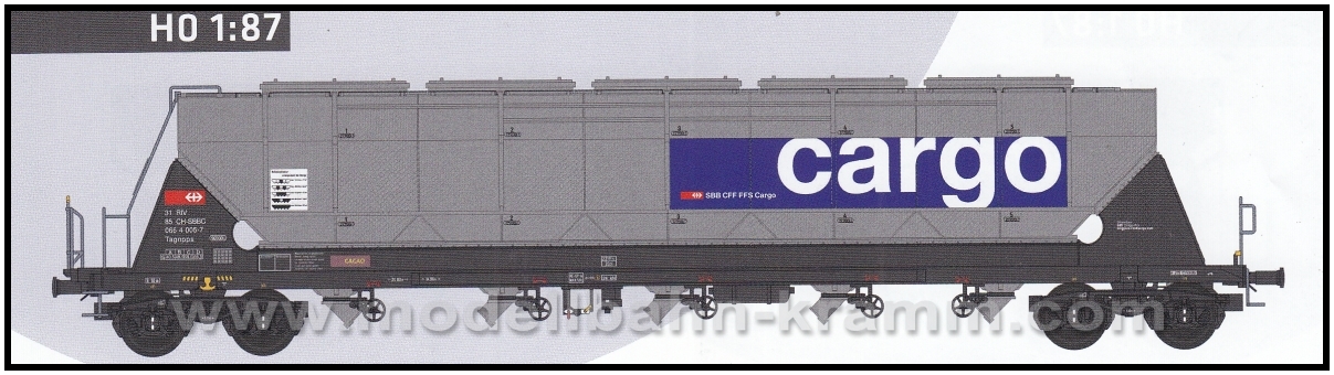 NME Nürnberger Modell-Eisenbahn 510684, EAN 4260365915845: H0 AC Getreidesilowagen SBB Cargo