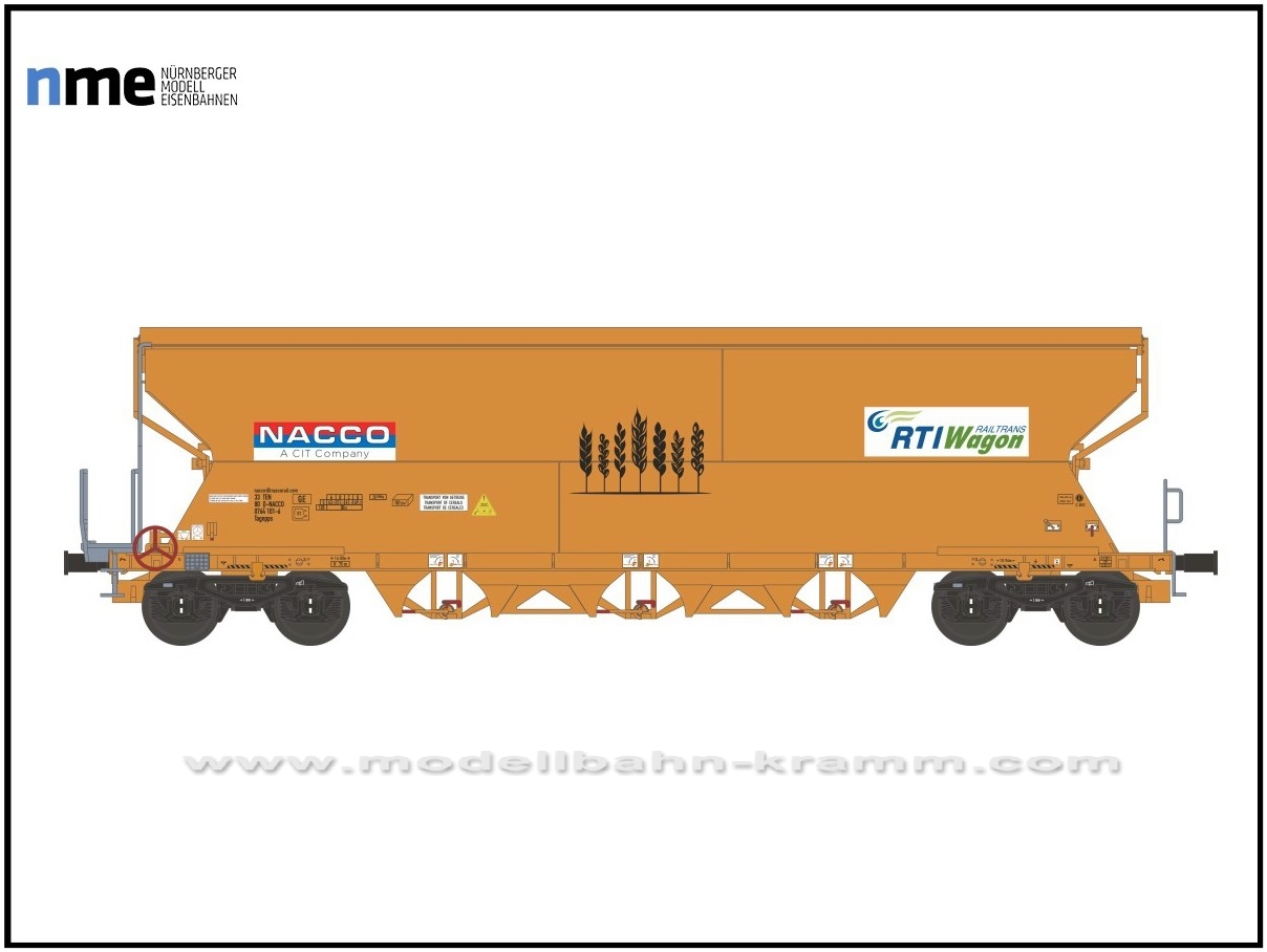 NME Nürnberger Modell-Eisenbahn 511628, EAN 4260365916002: H0 DC Getreidewagen Tagnpps 101m³
