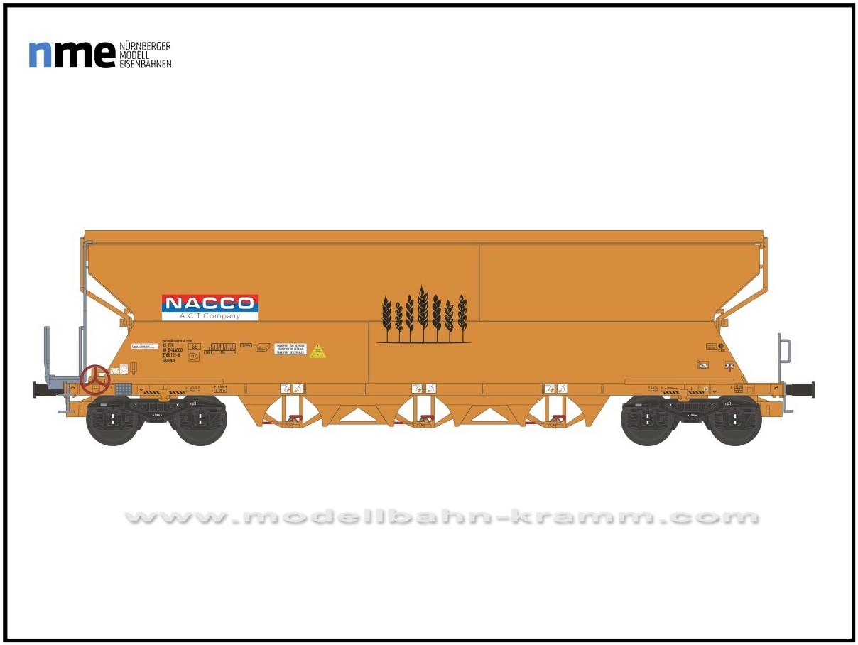 NME Nürnberger Modell-Eisenbahn 511663, EAN 4260365919492: H0 AC Getreidewagen Tagnpps 101m³
