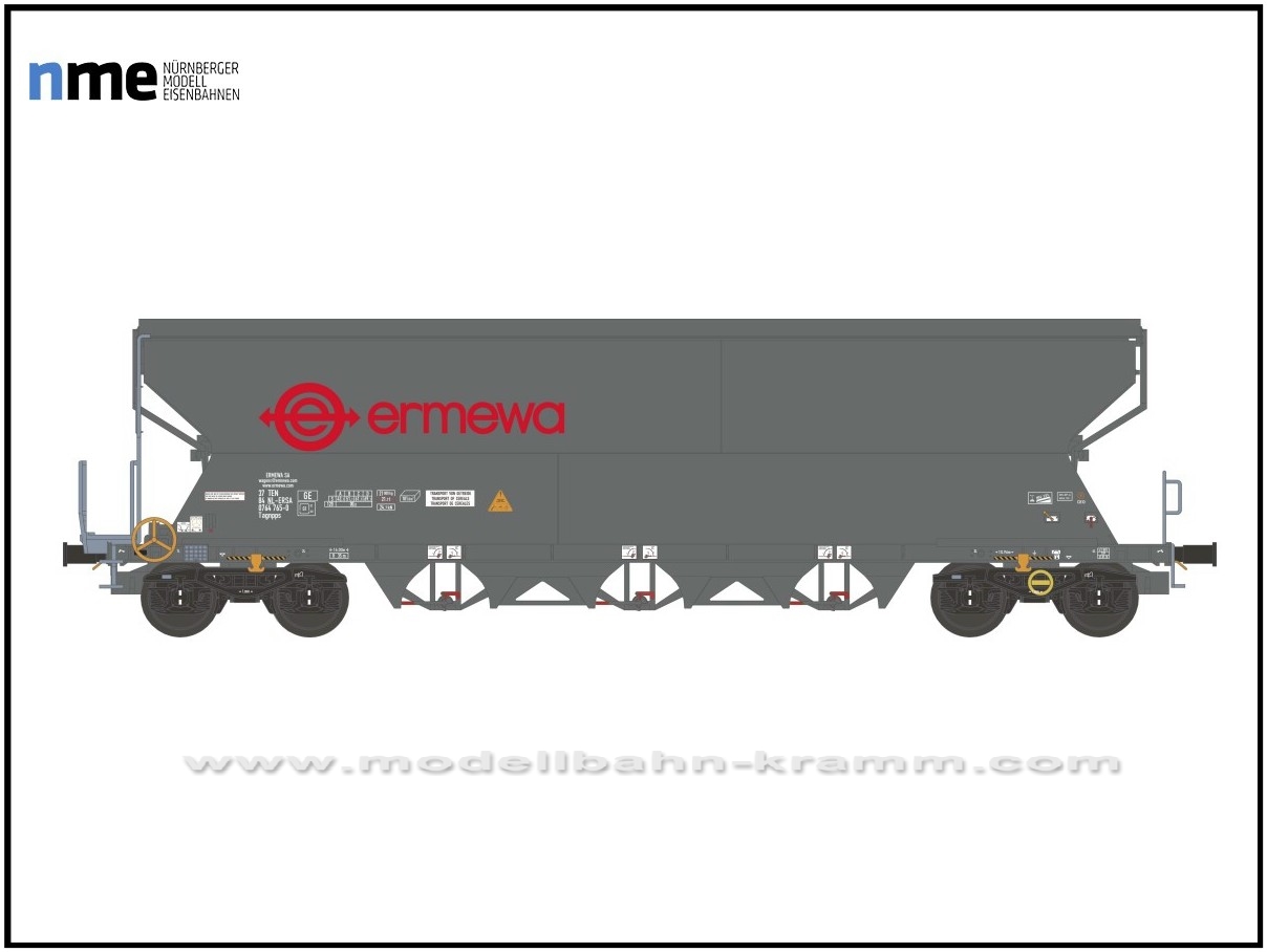 NME Nürnberger Modell-Eisenbahn 512677, EAN 4251921800477: H0 AC Getreidewagen Tagnpps 101m³