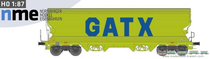 H0 DC Getreidesilowagen Tagnpps 95m³ GATX, neongrün, geänd. Wag.nr. VI