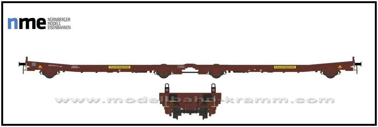 NME Nürnberger Modell-Eisenbahn 531491, EAN 4251921800262: H0 DC Flachwageneinheit Laadks