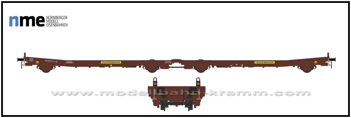NME Nürnberger Modell-Eisenbahn 531495, EAN 4260365919829: H0 AC Flachwageneinheit Laadks