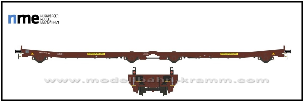 NME Nürnberger Modell-Eisenbahn 531497, EAN 4251921800309: H0 AC Flachwageneinheit Laadks