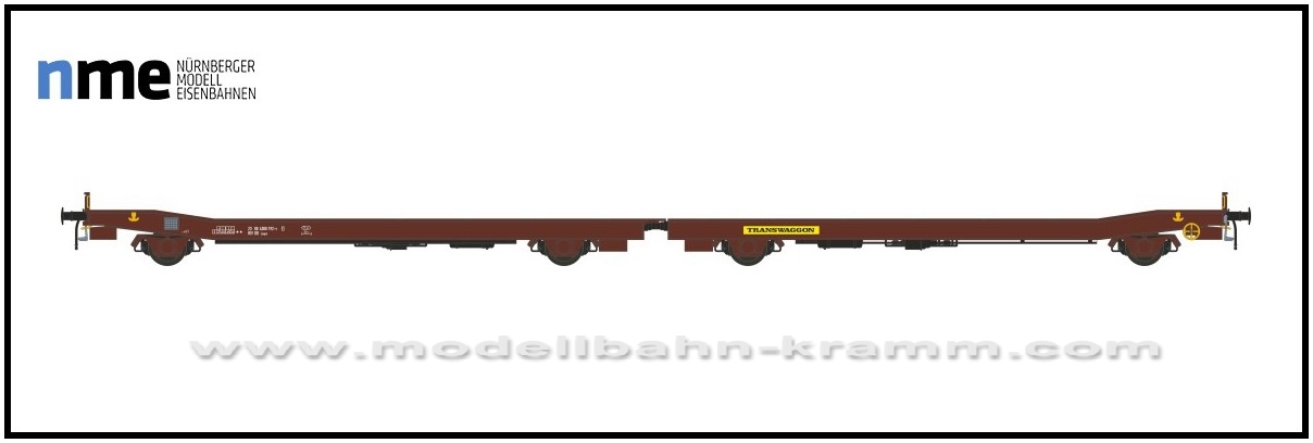 NME Nürnberger Modell-Eisenbahn 532404, EAN 4260365919874: H0 DC Flachwageneinheit Laaps