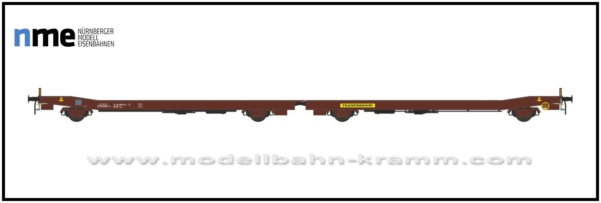 NME Nürnberger Modell-Eisenbahn 532405, EAN 4260365919881: H0 DC Flachwageneinheit Laaps