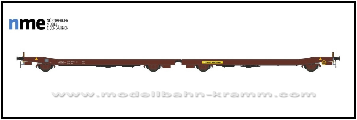 NME Nürnberger Modell-Eisenbahn 532450, EAN 4260365919904: H0 AC Flachwageneinheit Laaps