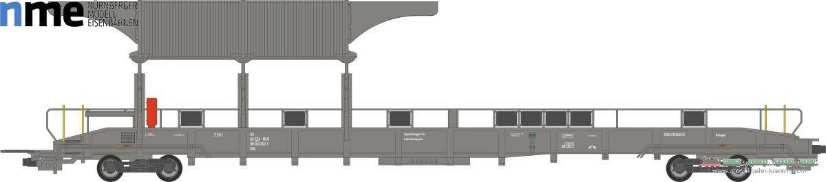 NME Nürnberger Modell-Eisenbahn 538654, EAN 4260365918709: H0 AC Rampenwagen BLS