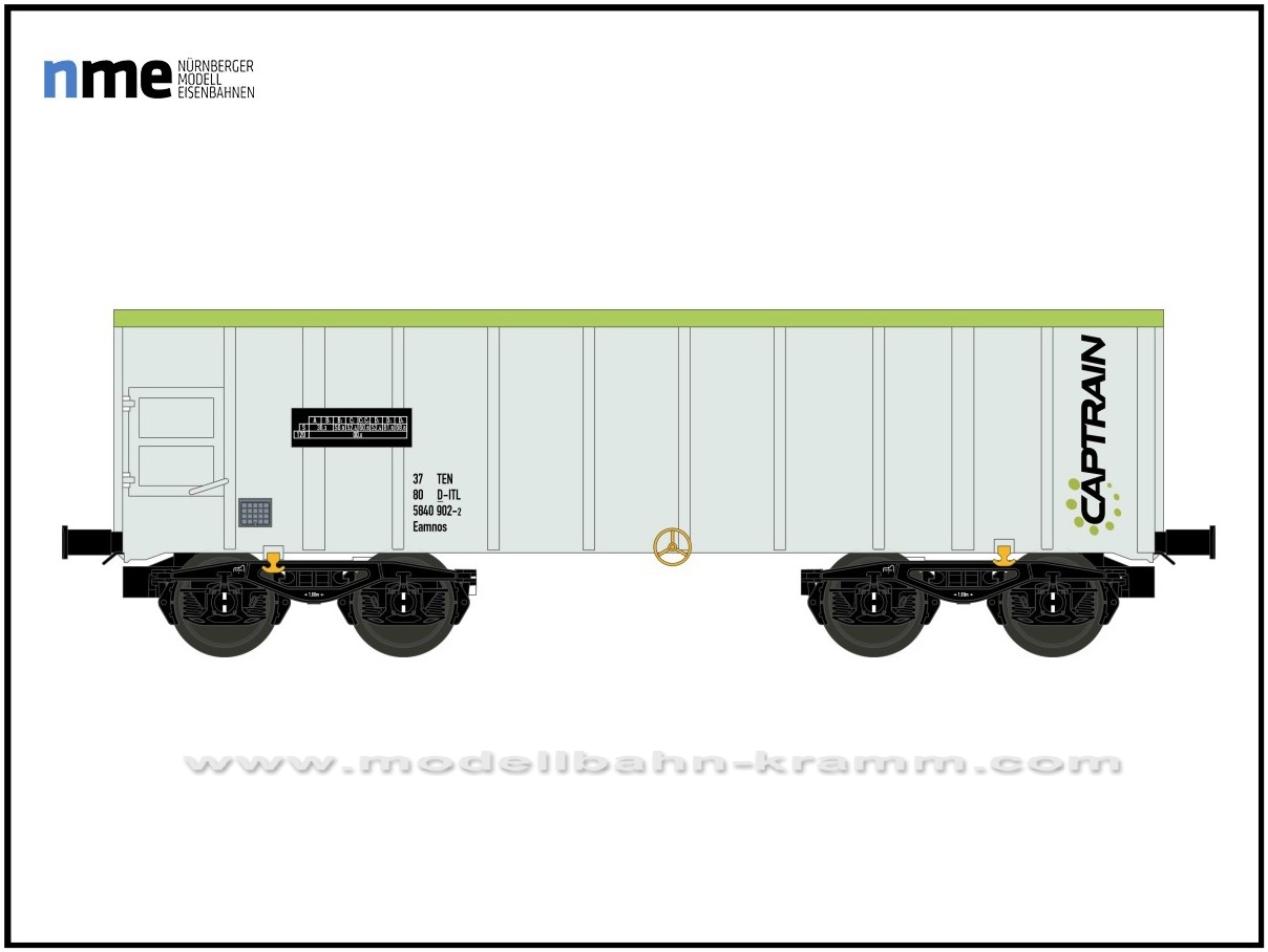 NME Nürnberger Modell-Eisenbahn 542650, EAN 4260365918273: H0 AC Offener Güterwagen Eamnos