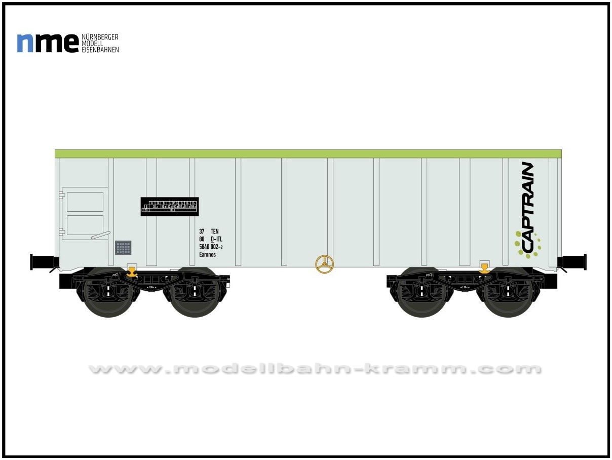 NME Nürnberger Modell-Eisenbahn 542652, EAN 4260365918297: H0 AC Offener Güterwagen Eamnos