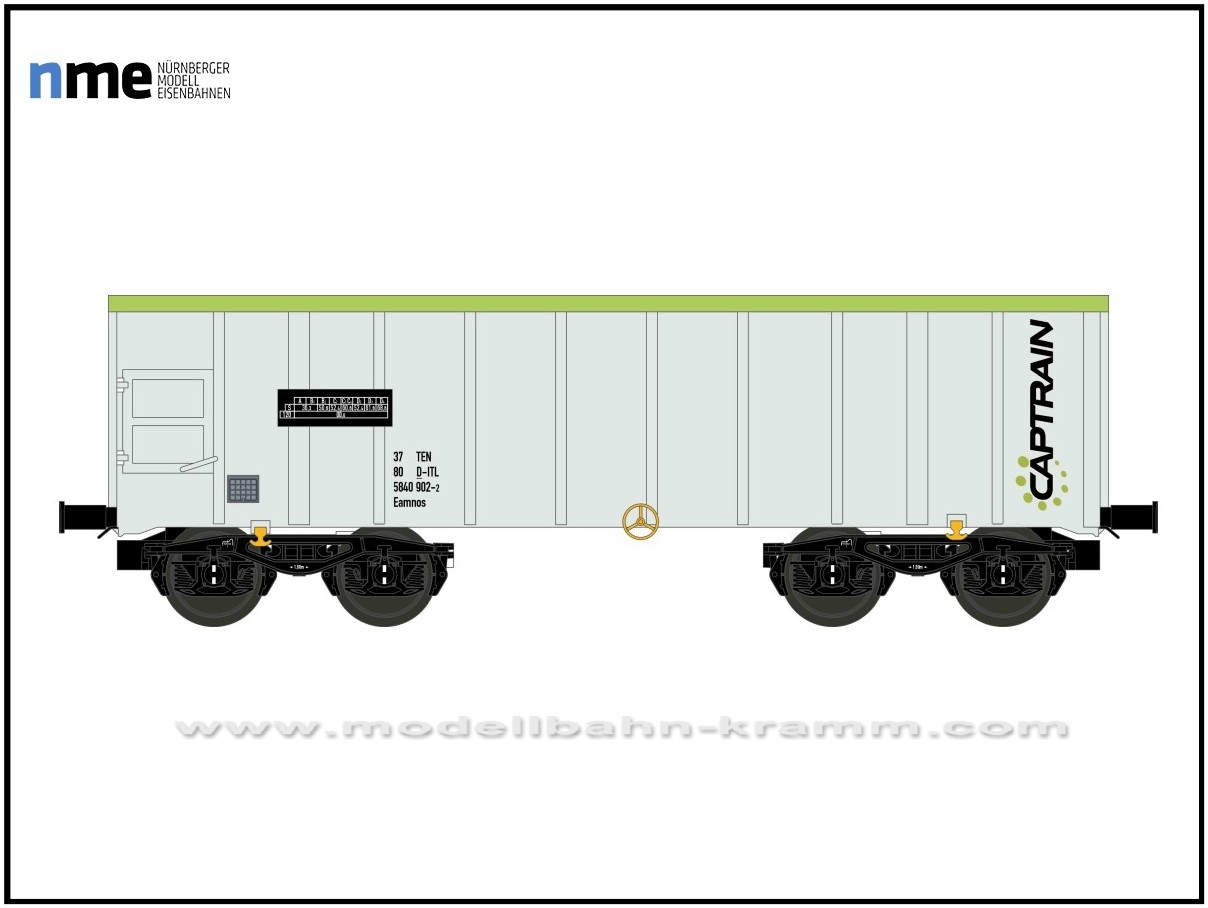 NME Nürnberger Modell-Eisenbahn 542653, EAN 4260365918303: H0 AC Offener Güterwagen Eamnos