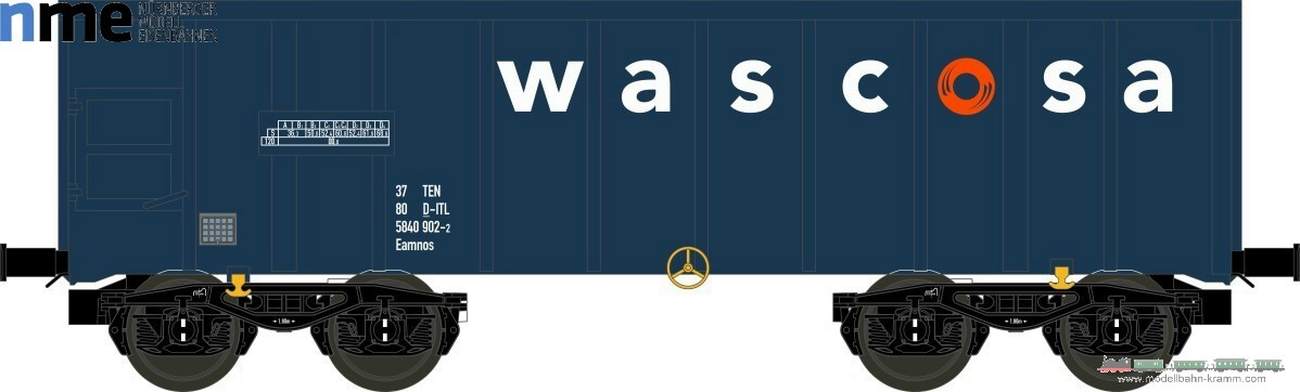 NME Nürnberger Modell-Eisenbahn 543671, EAN 4251921801917: H0 AC Offener Güterwagen Eamnos Wascosa