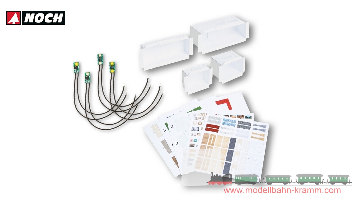 Noch 51250, EAN 4007246512508: H0 micro-rooms LED-Beleuchtungs-Set