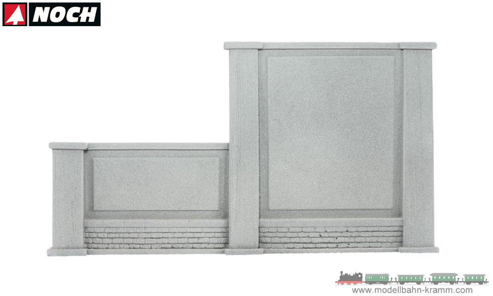 Noch 58088, EAN 4007246580880: H0 Mauer links abgestuft