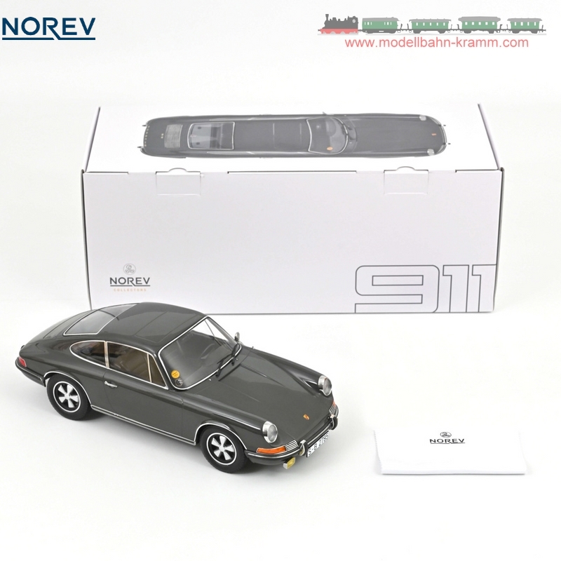 Norev 127513, EAN 2000075637611: 1:12 Porsche 911S 1972 schiefergrau