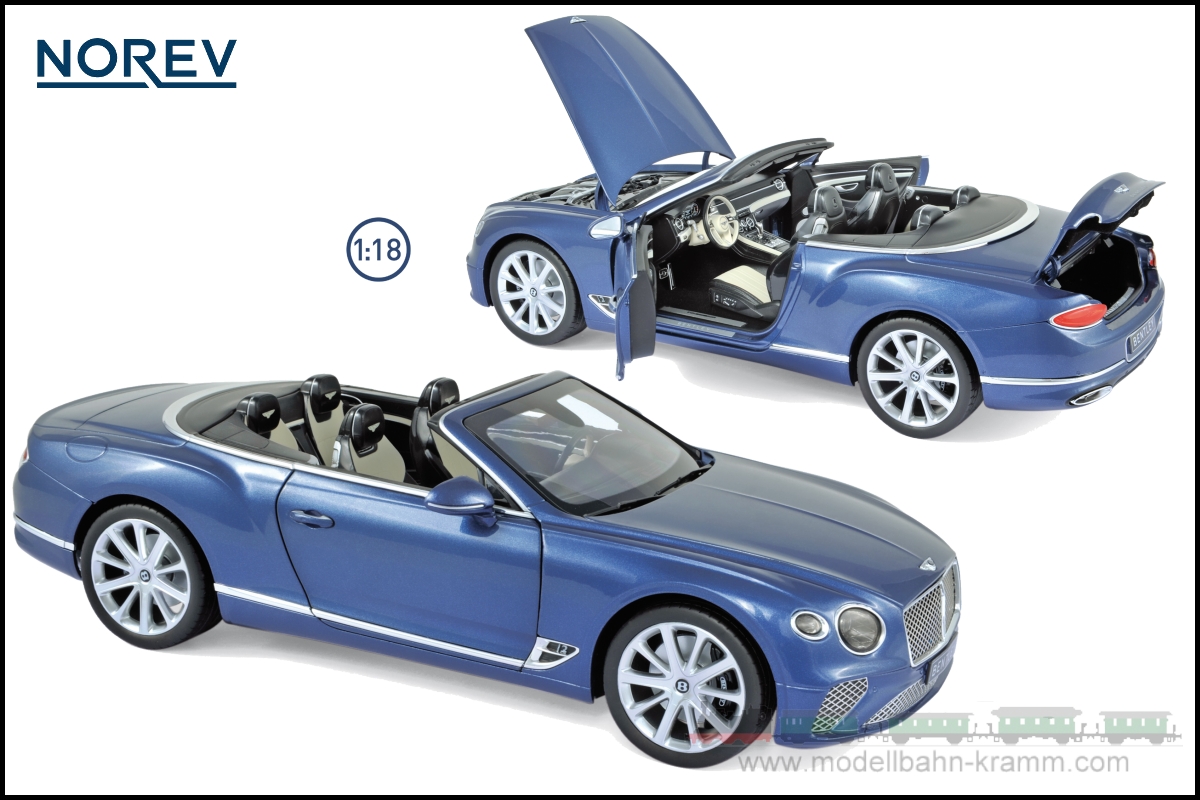 Norev 182785, EAN 3551091827856: 1:18 Bentley Continental GTC 2019 - Blue Crystal