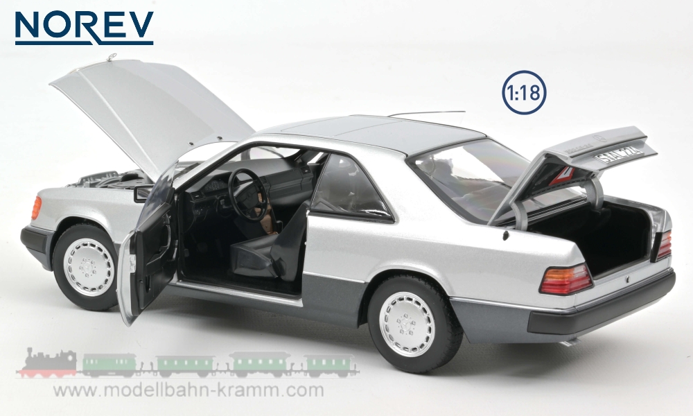 Norev 183880, EAN 3551091838807: 1:18 Mercedes-Benz 300 CE 24V Coupe (W124) 1990 silber