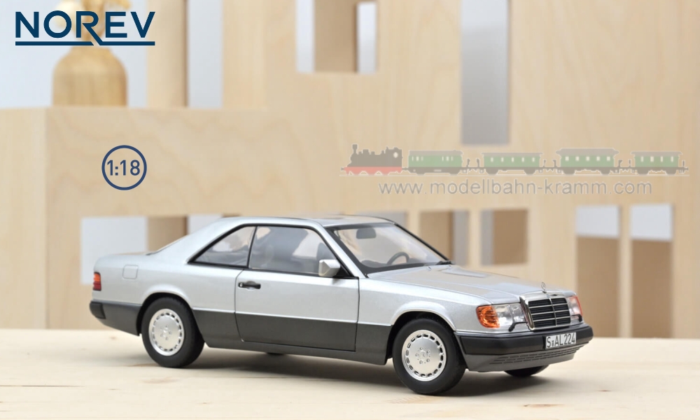 Norev 183880, EAN 3551091838807: 1:18 Mercedes-Benz 300 CE 24V Coupe (W124) 1990 silber