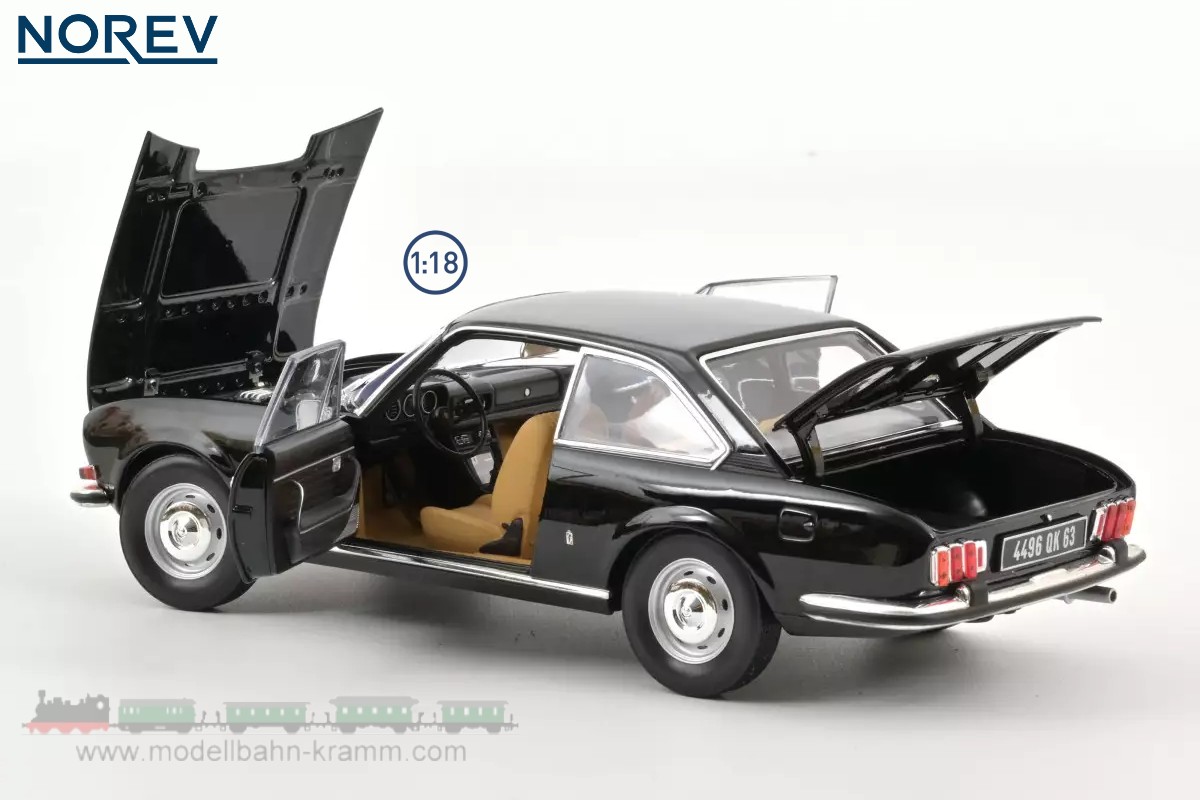 Norev 184816, EAN 2000075548184: 1:18 Peugeot 504 Coupe 1972 schwarz