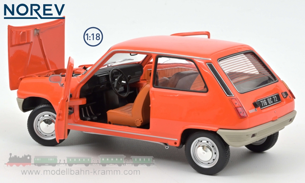 Norev 185381, EAN 3551091853817: 1:18 Renault R5 TL 1972 orange