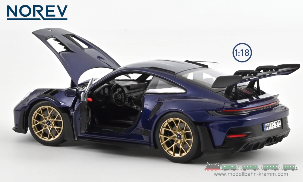 Norev 187363, EAN 2000075649775: Porsche 911 992 GT3 RS blau