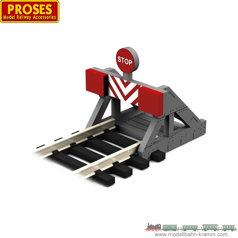Proses PBFH009, EAN 2000008637084: H0 2x Prellbock, +Aufkleber