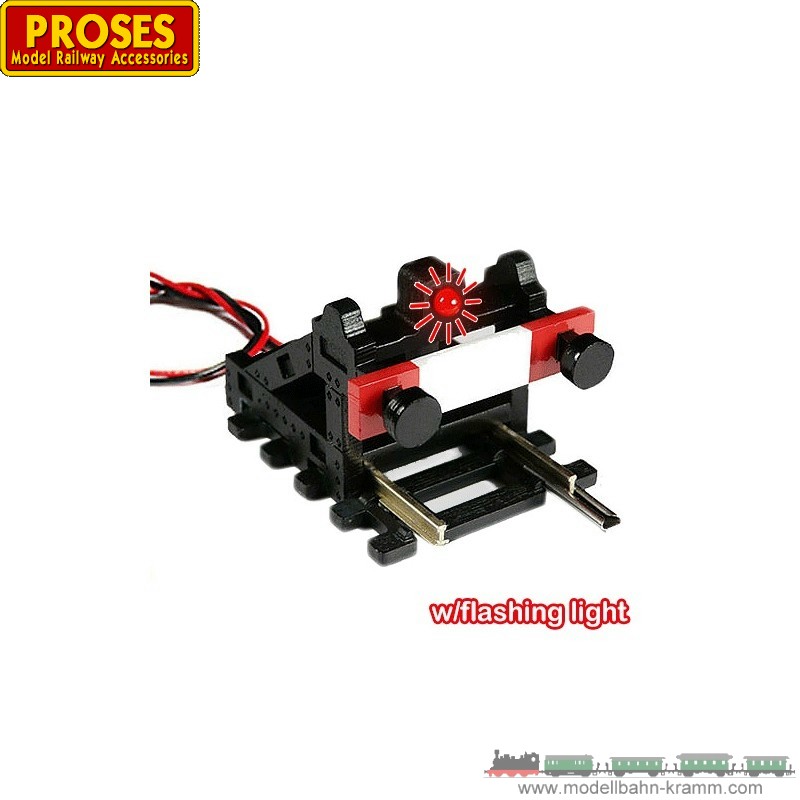Proses PBFH012, EAN 2000008637114: H0 Prellbock, blink.LED Anal.