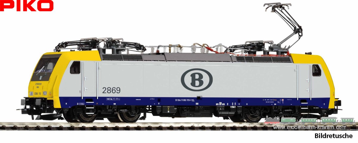 Piko 21763, EAN 4015615217633: H0 AC Sound E-Lok BR 186 SNCB