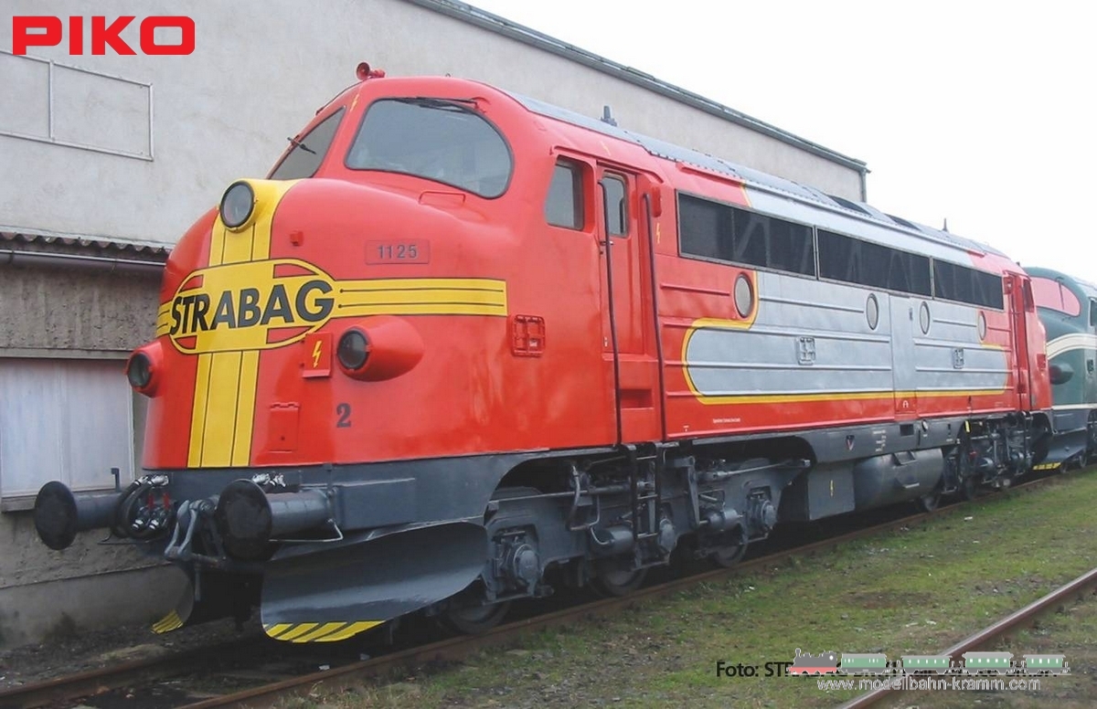 Piko 37451, EAN 4015615374510: G Sound Diesellokomotive NOHAB Strabag